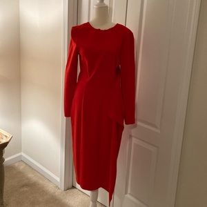 H&M, Size 8. Color red . 94% Polyester, 6% Elastaine.